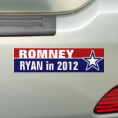 Romney Ryan in 2012 Bumpersticker (Op auto)