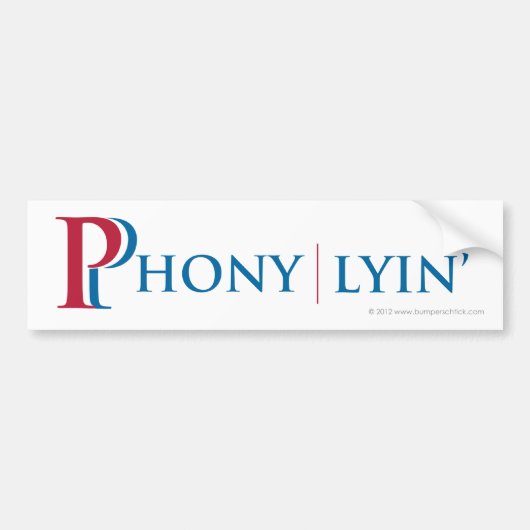 Romney/Ryan satirical bumpersticker (Voorkant)