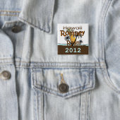 Romney Ryan Vierkante Button 5,1 Cm (In situ)