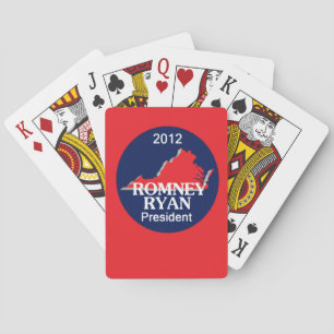 Romney Ryan VIRGINIA Pokerkaarten