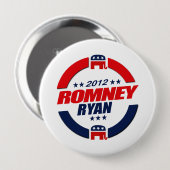 ROMNEY RYAN VP SPHERE.png Ronde Button 4,0 Cm (Voorkant /achterkant)