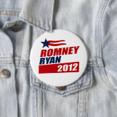 ROMNEY RYAN VP STAR BANNER.png Ronde Button 4,0 Cm (In situ)