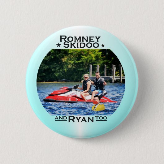 Romney Skidoo & Ryan, ook Ronde Button 5,7 Cm (Voorkant)