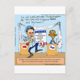 Romney Tries Zingers over Obama Funny Gifts & Kaar Briefkaart