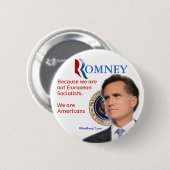 Romney voor President Ronde Button 5,7 Cm (Voorkant /achterkant)