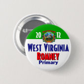 Romney WEST VIRGINIA Button (Voorkant /achterkant)
