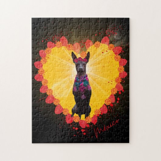 Rompecabezas Xoloitzcuintle México Legpuzzel (Verticaal)