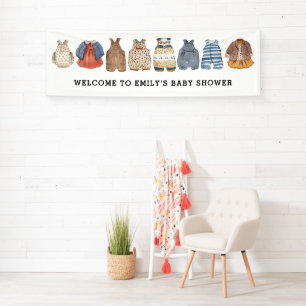 Rompers Welkom in Baby shower Spandoek