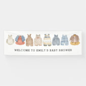 Rompers Welkom in Baby shower Spandoek (Horizontaal)