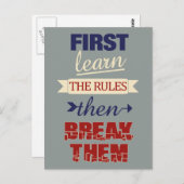 Rompre la carte postale Règles (Devant / Derrière)