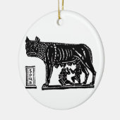 Romulus en Remus Roman Mythology Keramisch Ornament (Links)