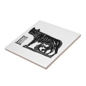Romulus en Remus Roman Mythology Tegeltje (Zijkant)