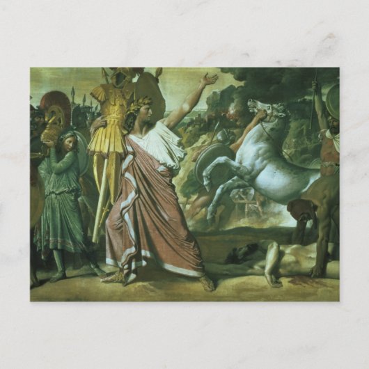 Romulus, veroveraar van Acron, die z'n laartje naa Briefkaart (Voorkant)