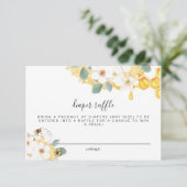 Romy - Floral Honey Bee Diaper Carte de billet (Debout devant)