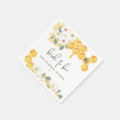 ROMY Rustic Hommels Bruidsboeket Bruiloft Servet (Hoek)