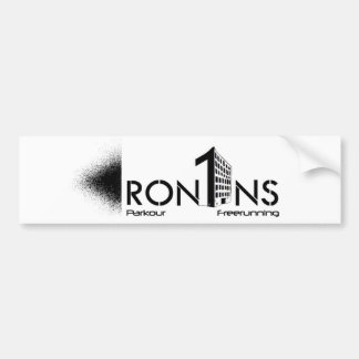 Ron1ns witte ticker bumpersticker