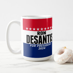 Ron Desantis 2024 classic blauw rood voor presiden Koffiemok