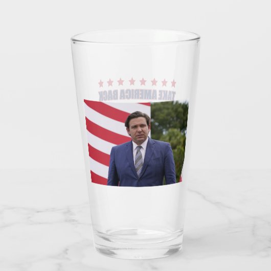 Ron DeSantis 2024 Glas (Achterkant)