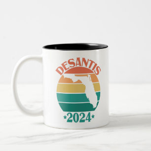 Ron DeSantis 2024 Republikeinse presidentsverkiezi Tweekleurige Koffiemok