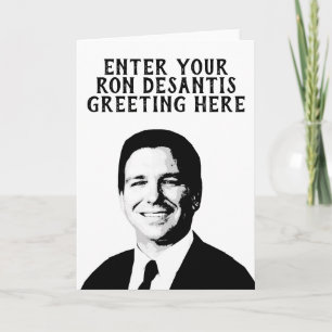 Ron DeSantis aangepaste groet Bedankkaart