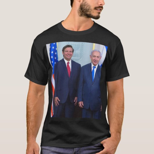 Ron DeSantis And Benjamin Netanyahu T-shirt (Voorkant)