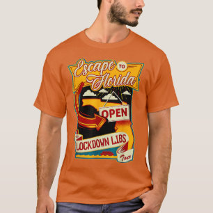 Ron DeSantis Escape to Florida Vinatge T-shirt
