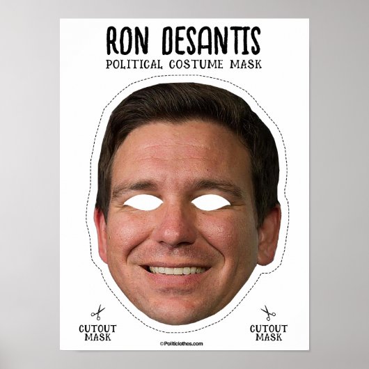 Ron Desantis kostuummasker Poster (Voorkant)