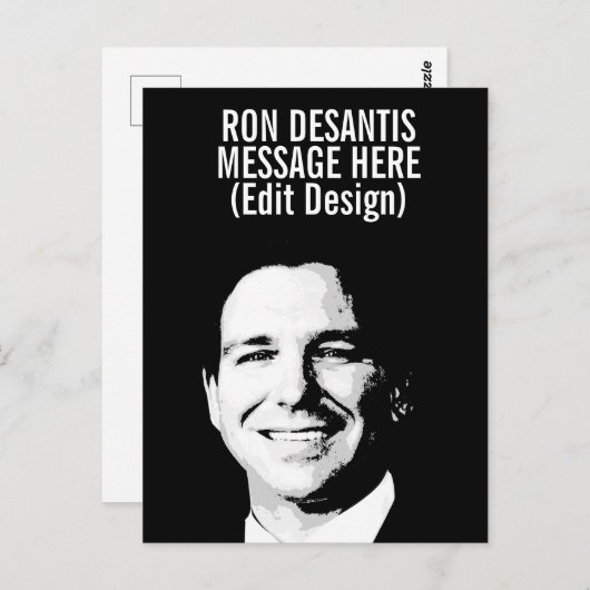 Ron Desantis Personalized Briefkaart (Voorkant / Achterkant)