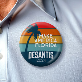 Ron DeSantis President 2024 - Make America Florida Ronde Button 5,7 Cm