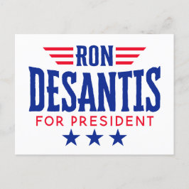 Ron DeSantis voor President 2024 - Campagne Briefkaart
