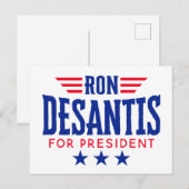 Ron DeSantis voor President 2024 - Campagne Briefkaart (Voorkant / Achterkant)