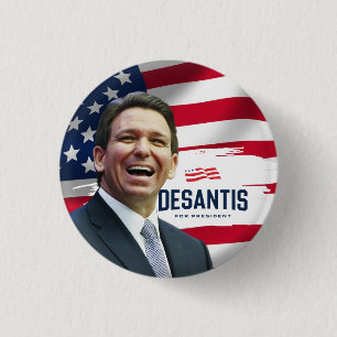 Ron Desantis voor President 2024 Ronde Button 3,2 Cm