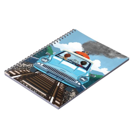 Ron & HARRY POTTER™ in vliegende auto naar HOGWART Notitieboek (Linkerzijde)