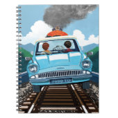 Ron & HARRY POTTER™ in vliegende auto naar HOGWART Notitieboek (Voorkant)