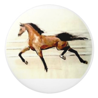 Ron Hevener Arabian horse Nahgwa Keramische Knop