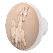 Ron Hevener White Stallion Keramische Knop (Rechts)