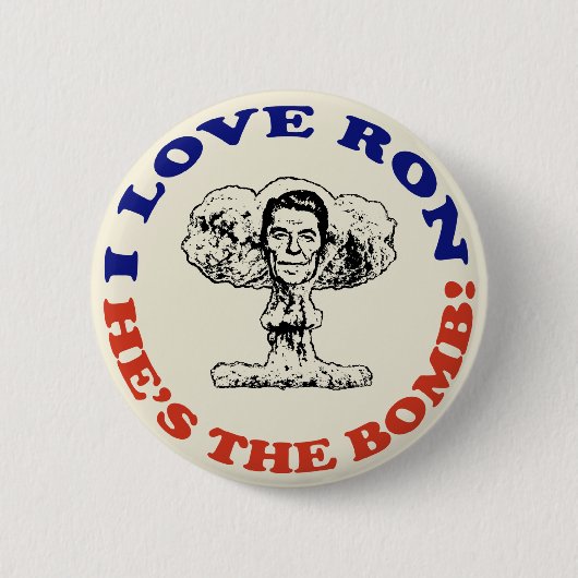 Ron is de bom. ronde button 5,7 cm (Voorkant)
