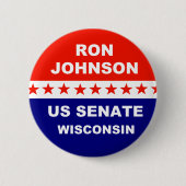 Ron Johnson US Senate Wisconsin 2022 Ronde Button 5,7 Cm (Voorkant)