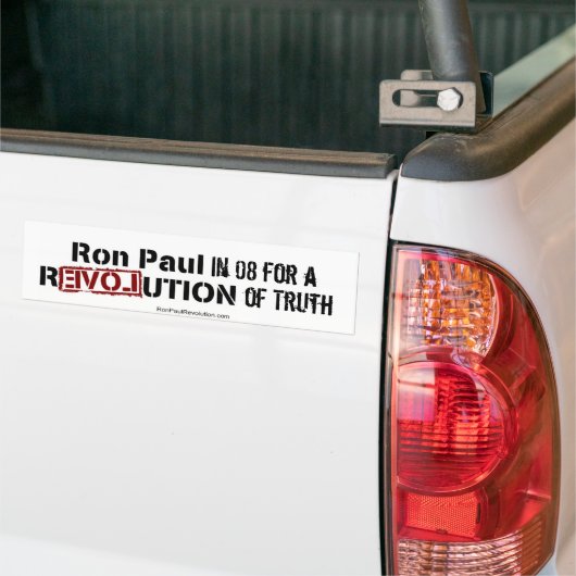 Ron Paul 08 Bumpersticker (Op Truck)