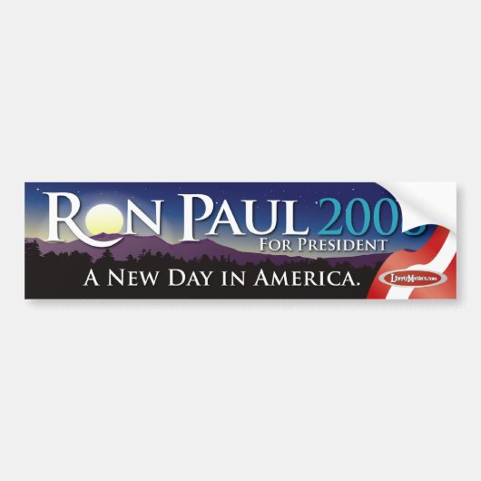 Ron Paul 2008 Bumpersticker (Voorkant)