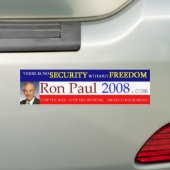 Ron Paul 2008 Bumpersticker (Op auto)