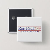 Ron Paul 2008 Presidentiële Button (Voorkant /achterkant)