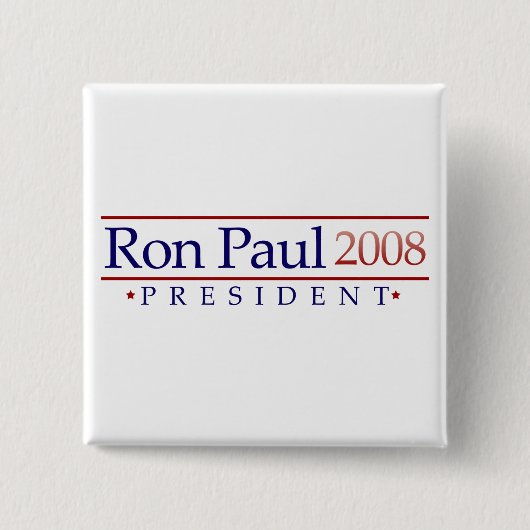 Ron Paul 2008 Presidentiële Button (Voorkant)