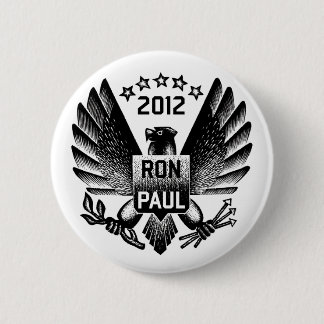 Ron Paul 2012 Black Eagle Ronde Button 5,7 Cm