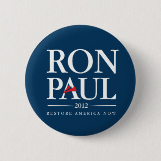 Ron Paul 2012 (blauw) Ronde Button 5,7 Cm