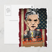 RON PAUL 2012 BRIEFKAART (Voorkant / Achterkant)