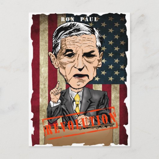 RON PAUL 2012 BRIEFKAART (Voorkant)