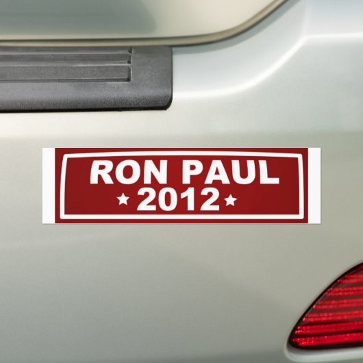 Ron Paul 2012 Bumpersticker (Op auto)