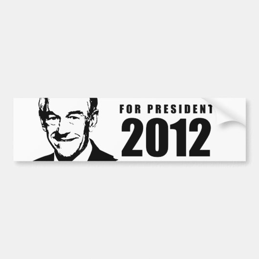 Ron Paul 2012 Bumpersticker (Voorkant)