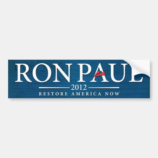 Ron Paul 2012 Bumpersticker (Voorkant)